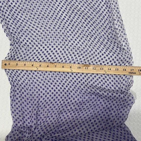 Purple Polka Dot Scarf/Shawl. Fun and flirty style. Lightweight. - Picture 10 of 10